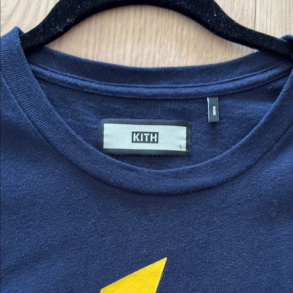 Kith Blue and Yellow Long Sleeve Tee | L - Picture 3 of 7